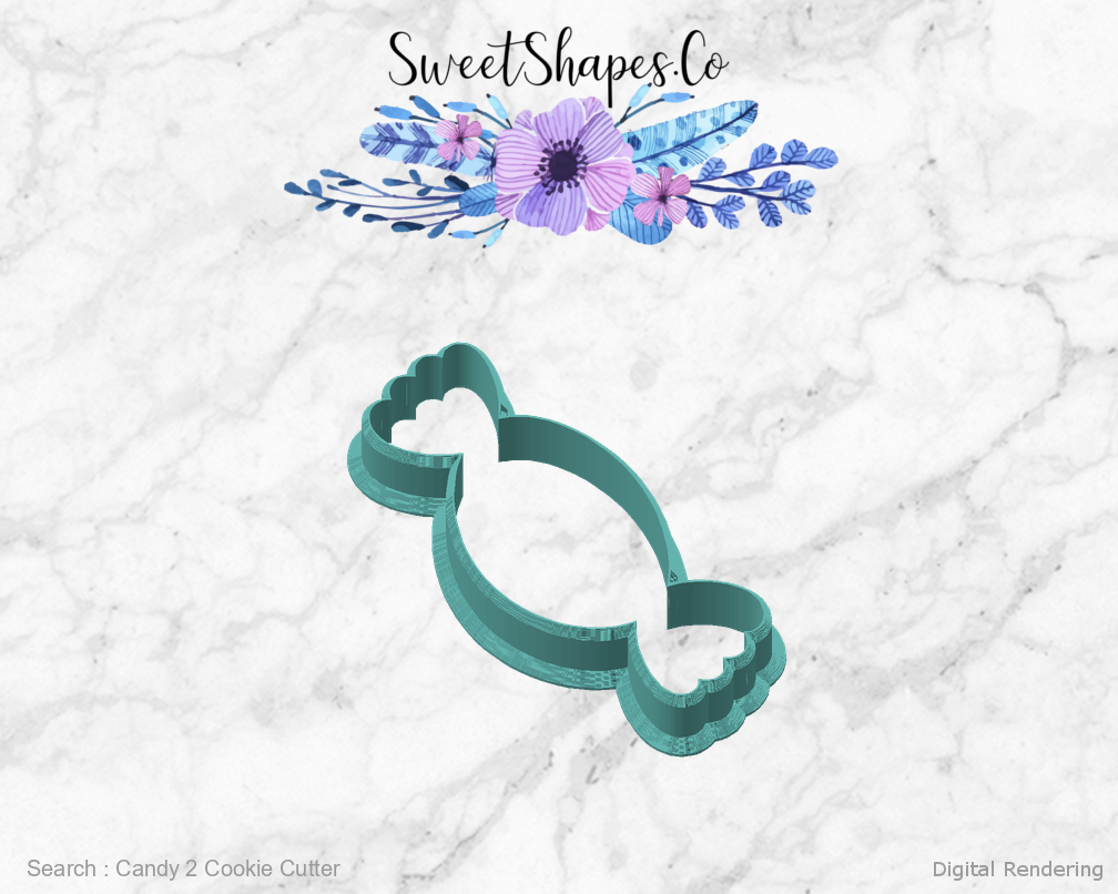 Candy 2 Cookie Cutter — angled front view