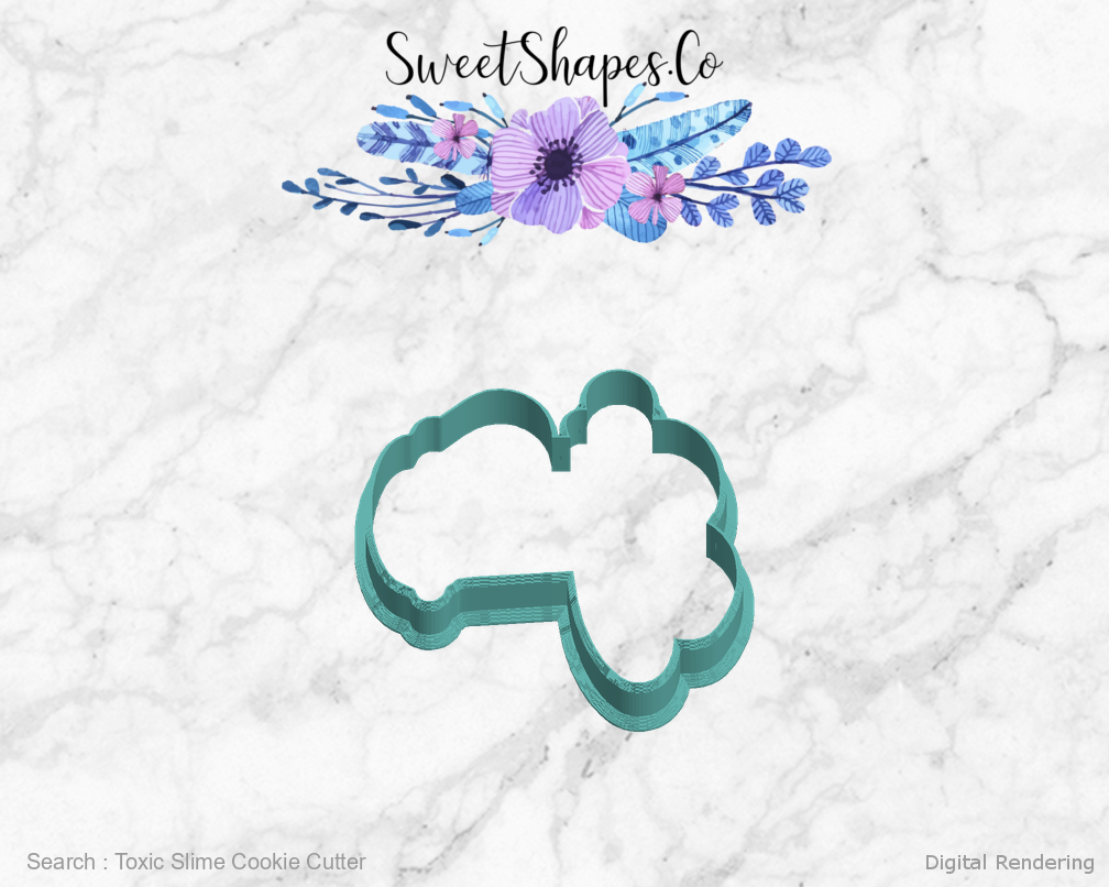 Toxic Slime Cookie Cutter — left view