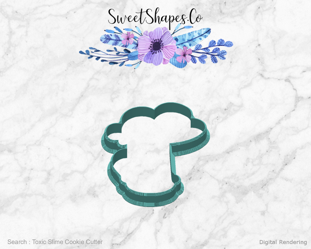 Toxic Slime Cookie Cutter — back view