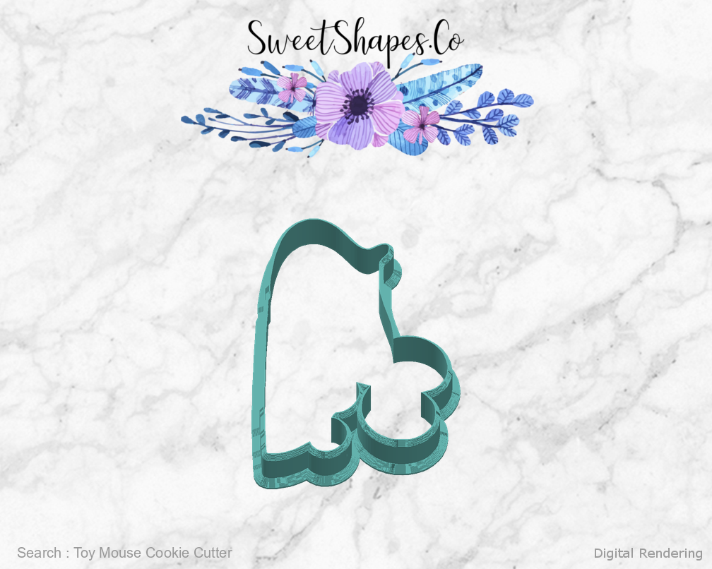 Toy Mouse Cookie Cutter — right view
