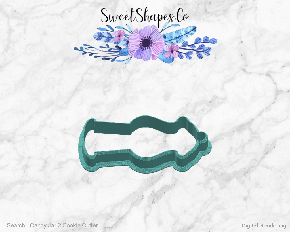 Candy Jar 2 Cookie Cutter — right view