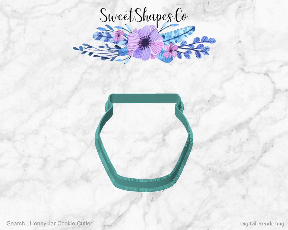 Honey Jar Cookie Cutter — front view