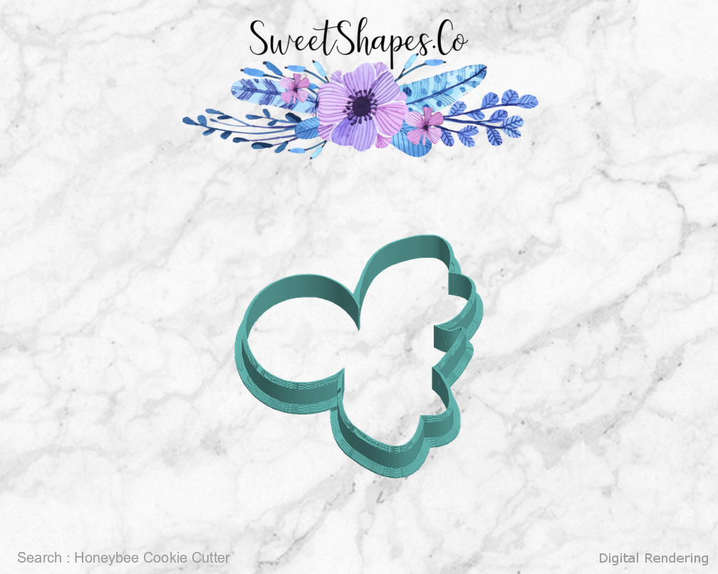 Honeybee Cookie Cutter — left view