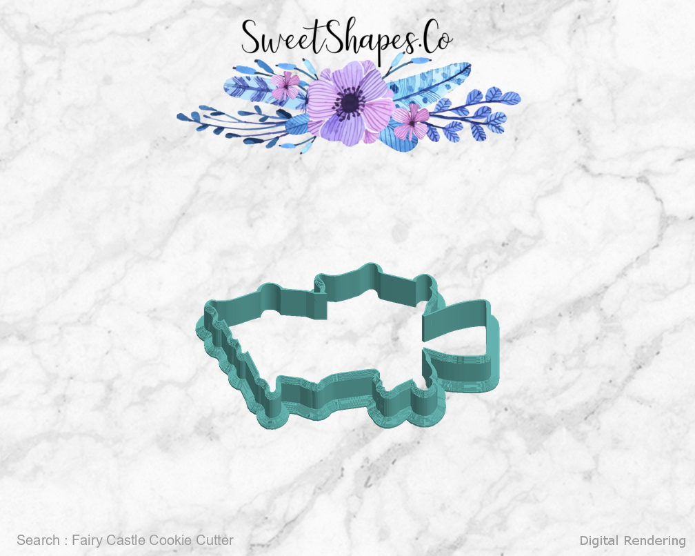 Fairy Castle Cookie Cutter — left view