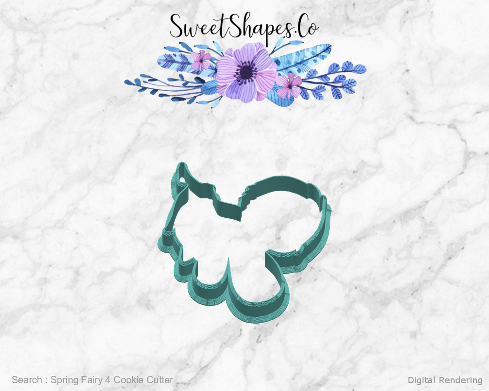 Spring Fairy 4 Cookie Cutter — right view