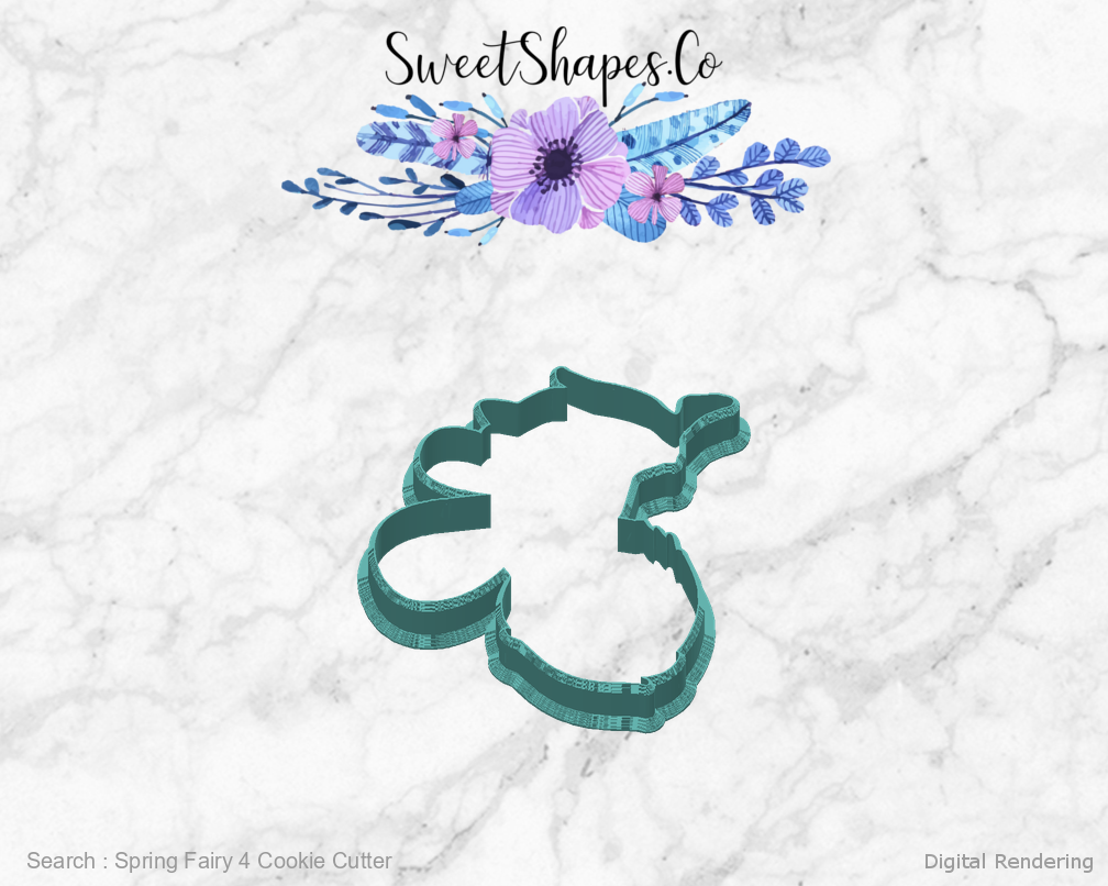 Spring Fairy 4 Cookie Cutter — back view