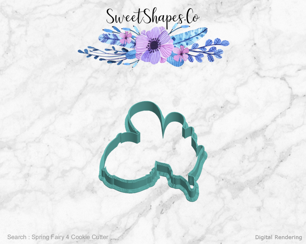Spring Fairy 4 Cookie Cutter — left view