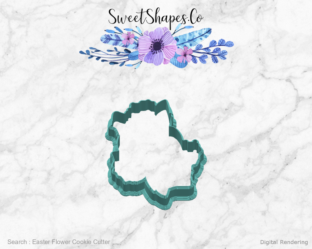 Easter Flower Cookie Cutter — right view
