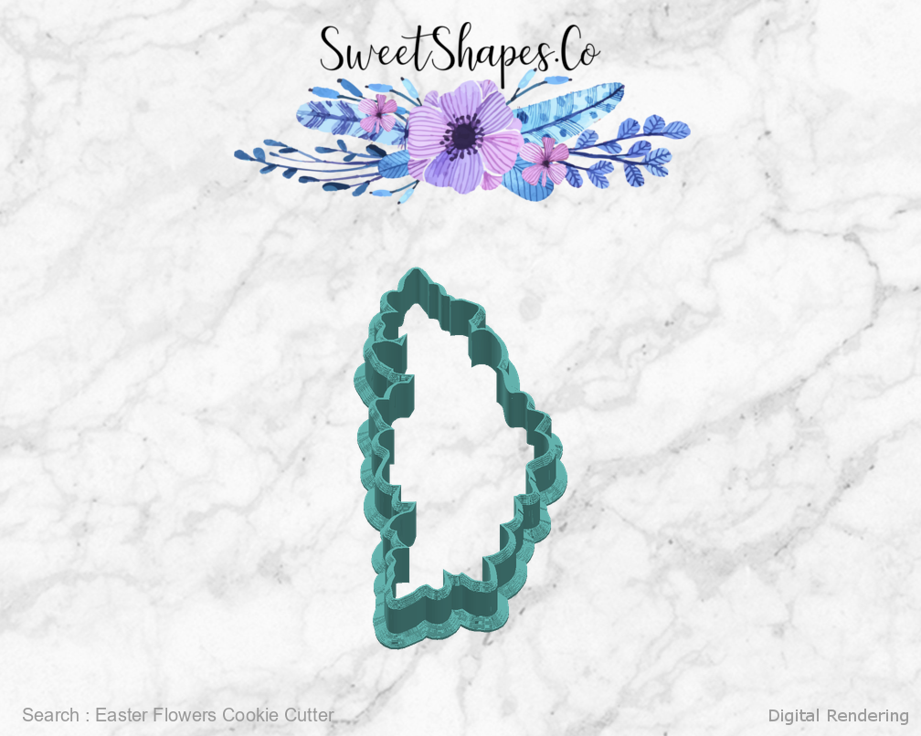 Easter Flowers Cookie Cutter — right view
