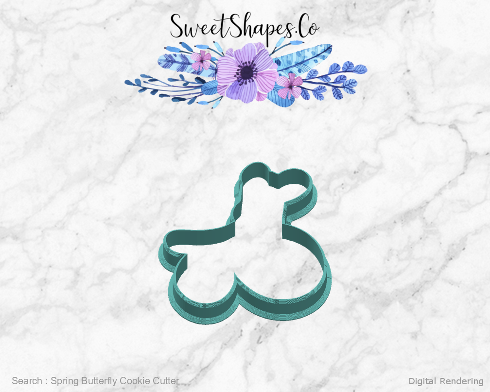 Spring Butterfly Cookie Cutter — right view