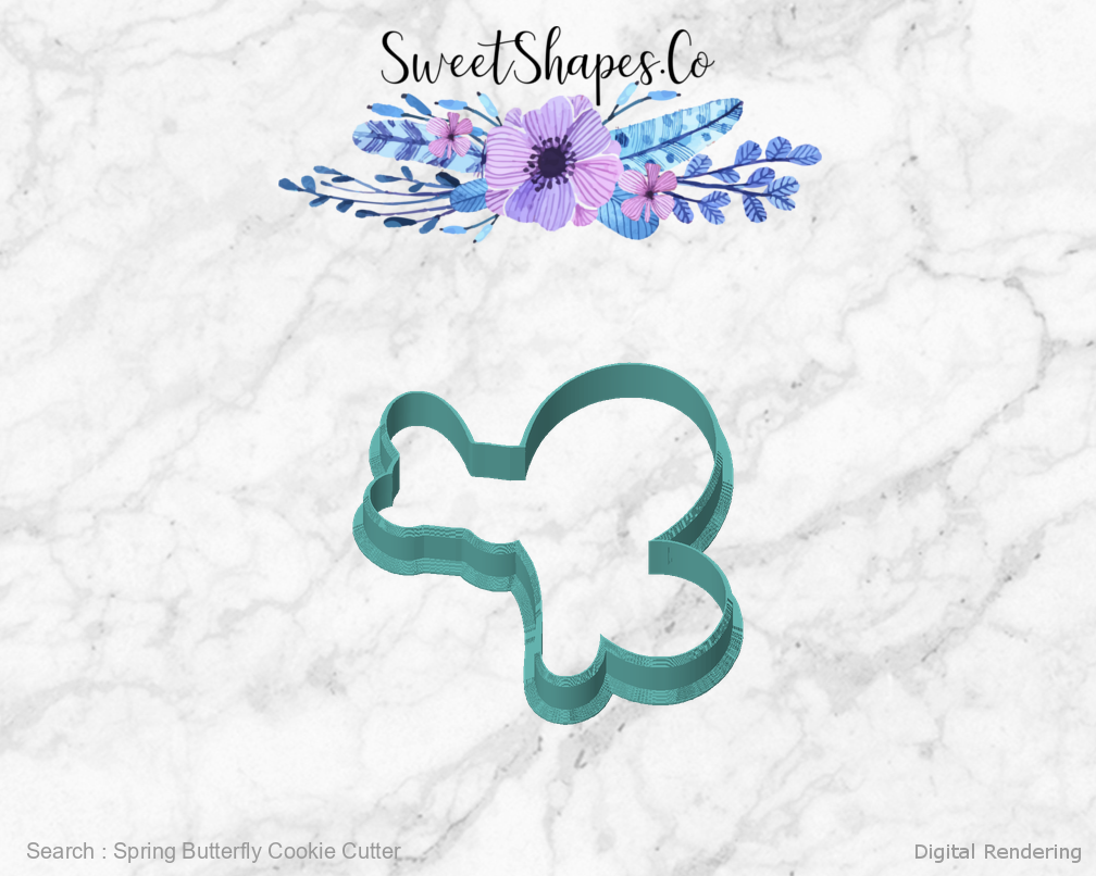 Spring Butterfly Cookie Cutter — front view