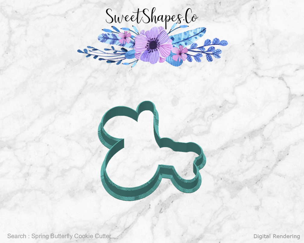 Spring Butterfly Cookie Cutter — back view