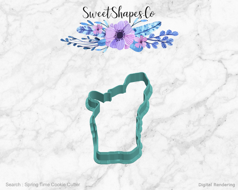 Spring Time Cookie Cutter — left view