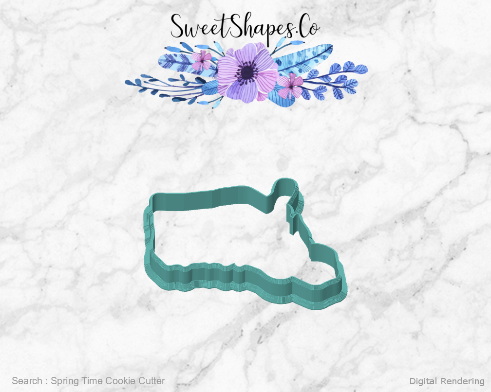 Spring Time Cookie Cutter — front view