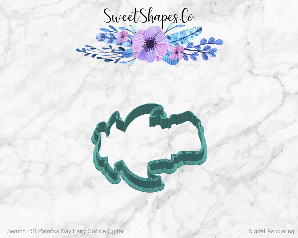 St Patricks Day Fairy Cookie Cutter — right view