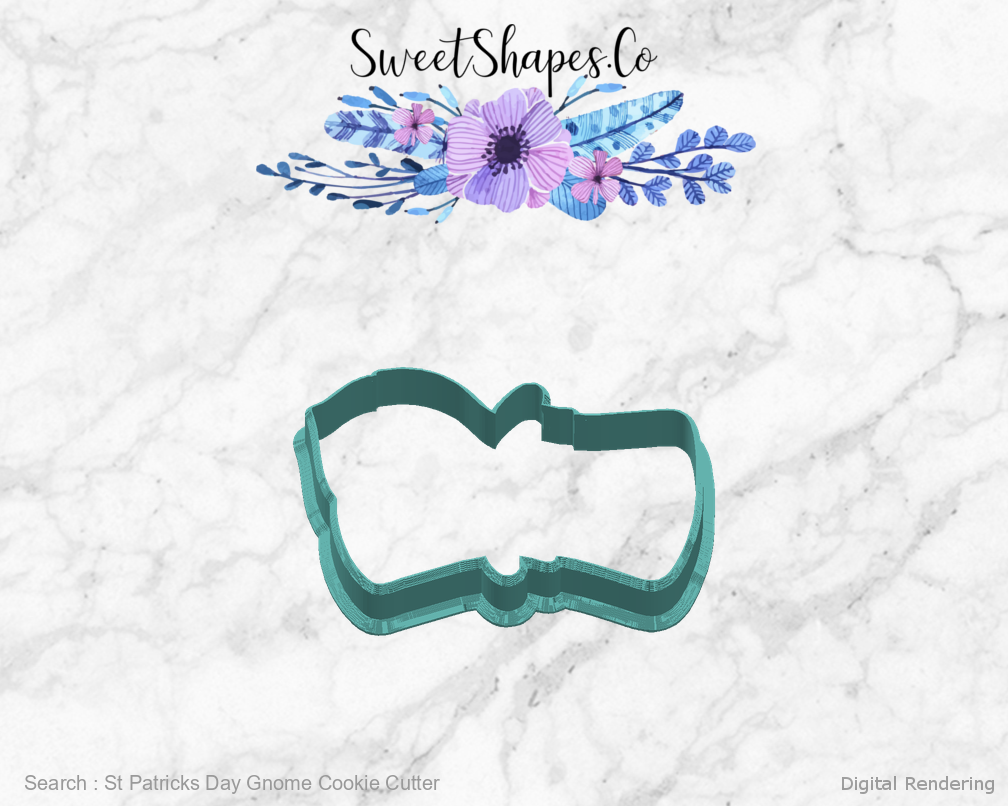 St Patricks Day Gnome Cookie Cutter — right view