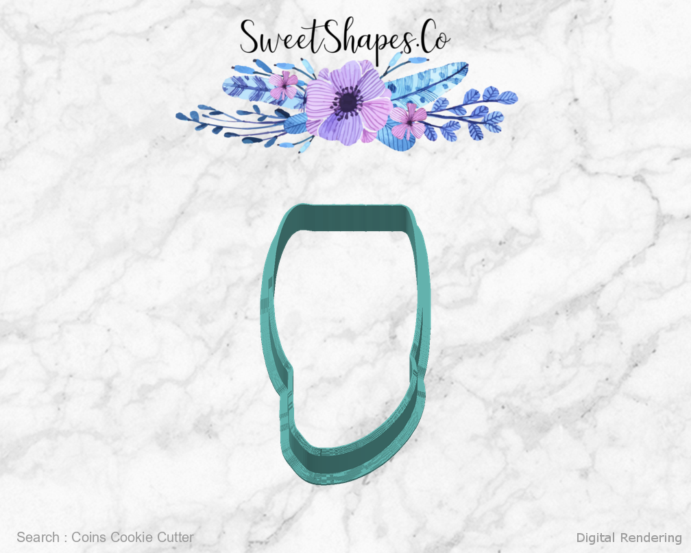 Coins Cookie Cutter — right view