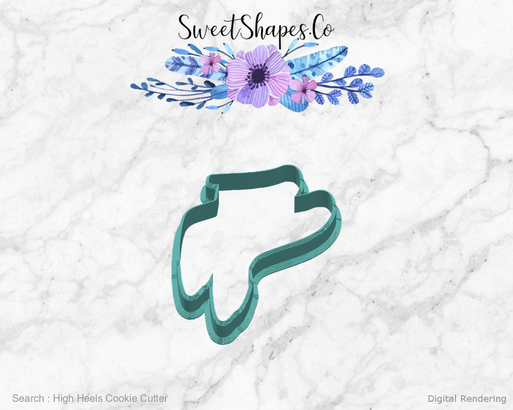 High Heels Cookie Cutter — right view