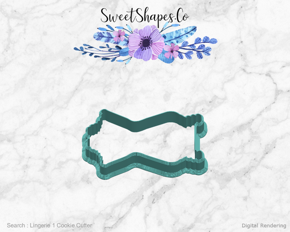 Lingerie 1 Cookie Cutter — right view