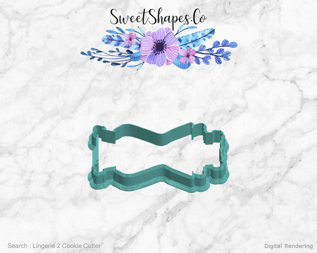 Lingerie 2 Cookie Cutter — left view