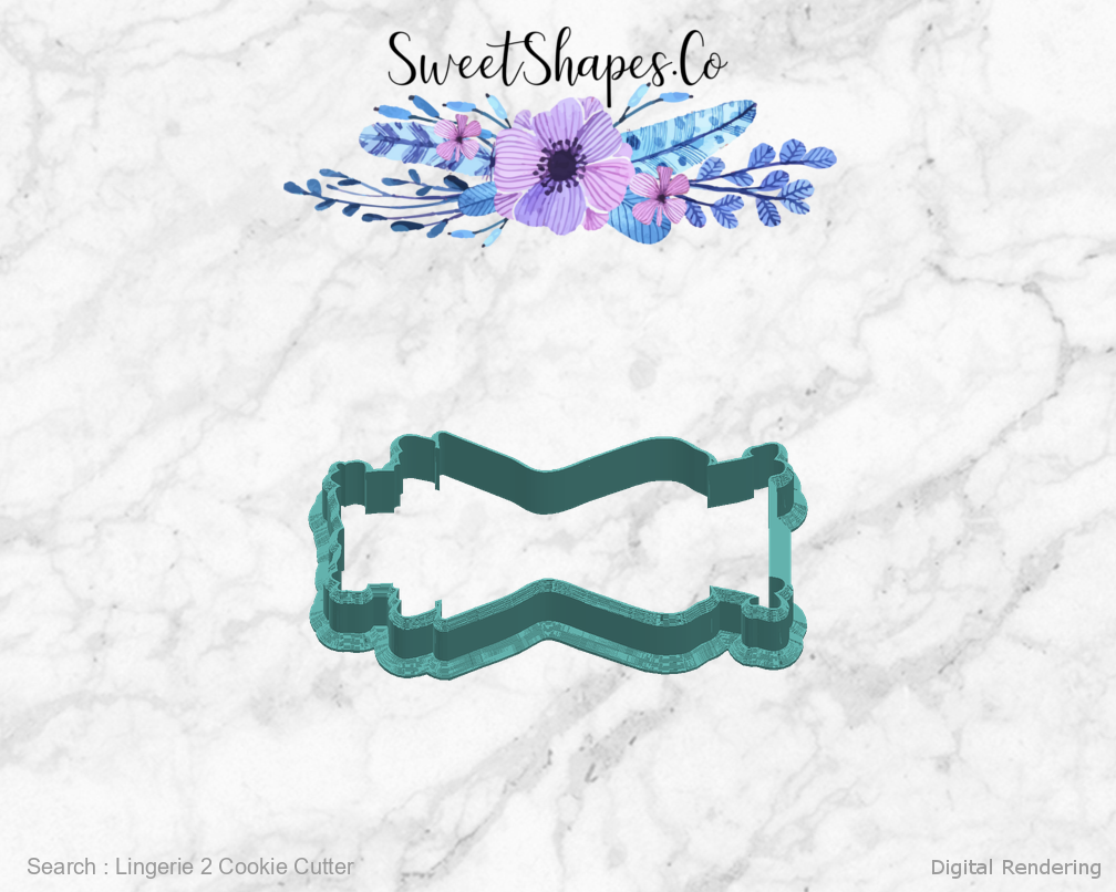 Lingerie 2 Cookie Cutter — right view