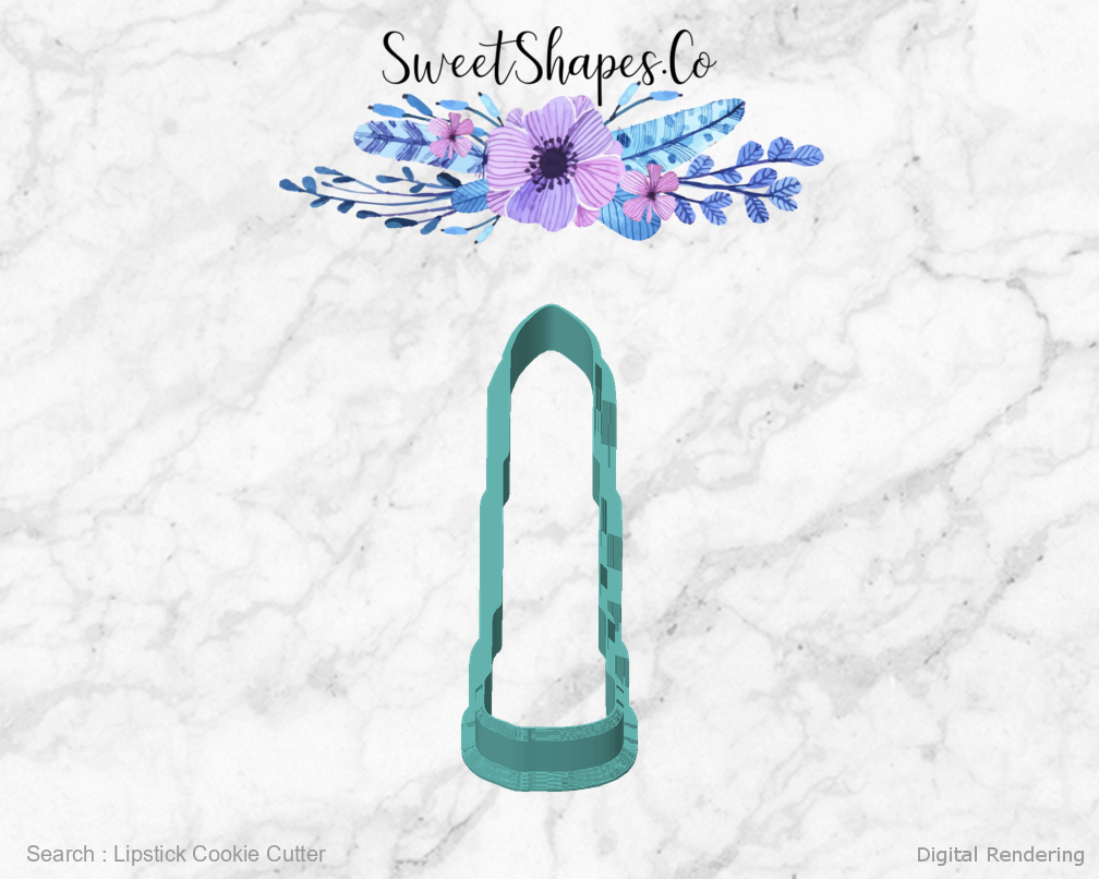 Lipstick Cookie Cutter — front view
