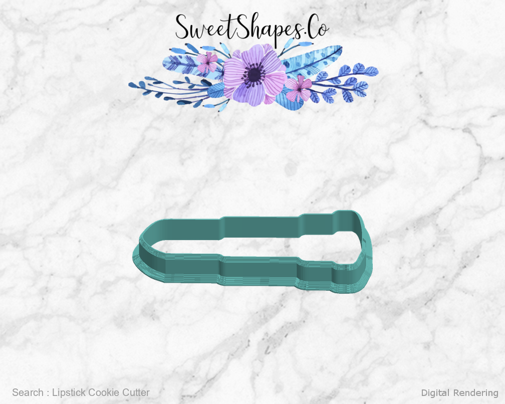 Lipstick Cookie Cutter — left view