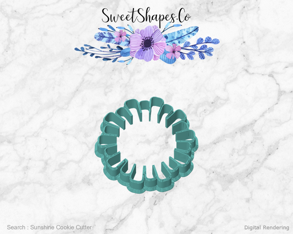 Sunshine Cookie Cutter — front view