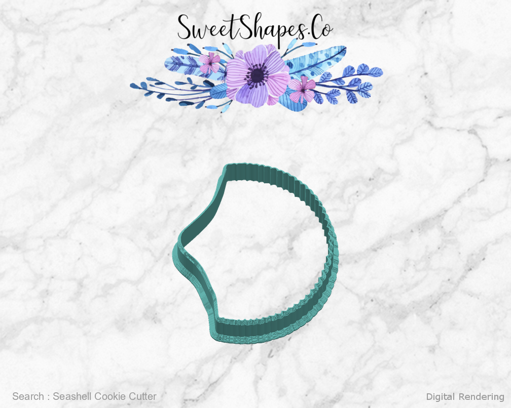 Seashell Cookie Cutter — right view