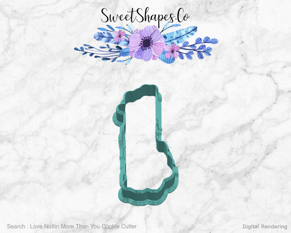 Love Nuttin More Than You Cookie Cutter — right view