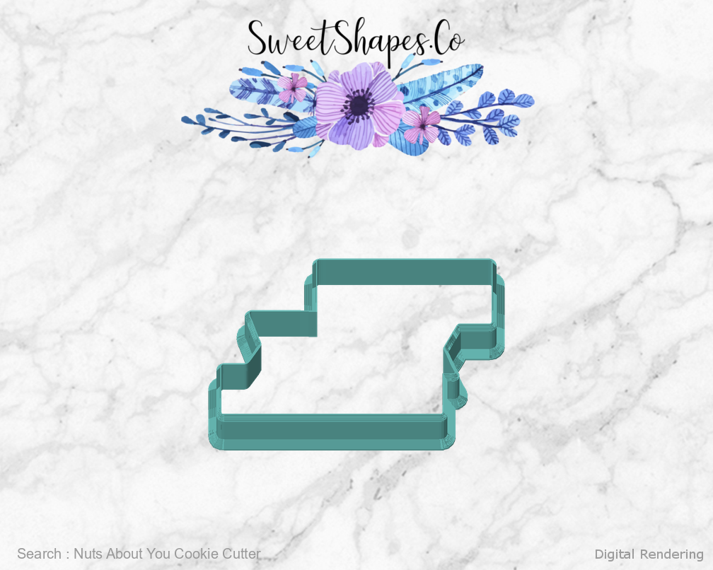 Nuts About You Cookie Cutter — front view