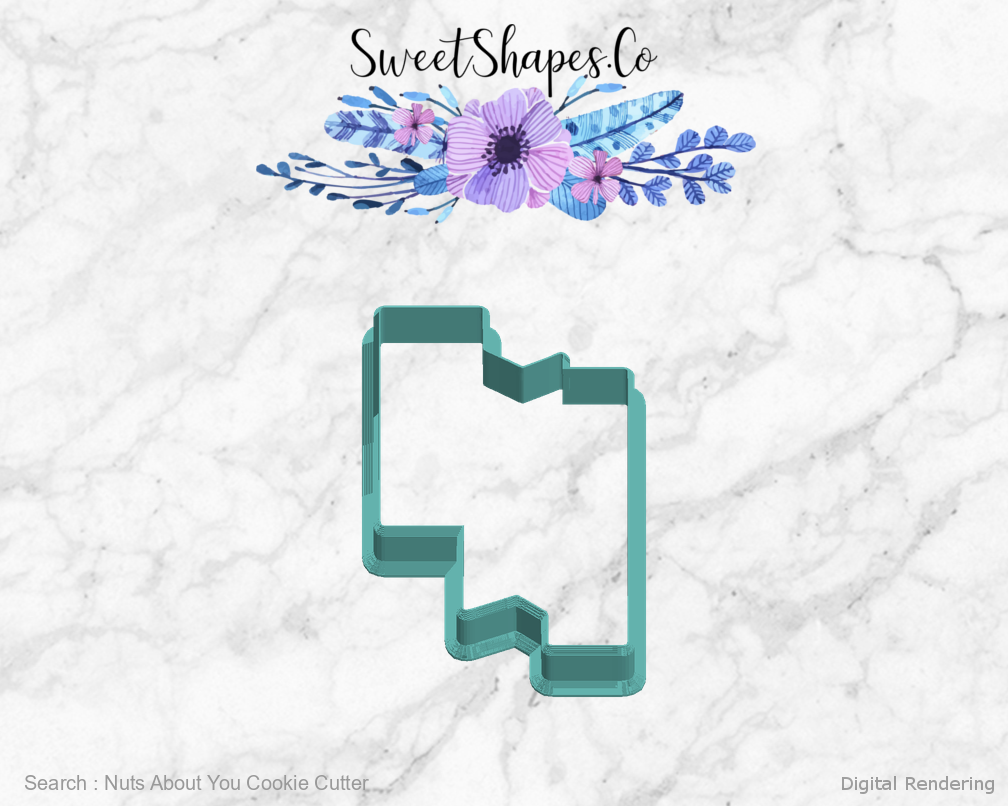 Nuts About You Cookie Cutter — left view
