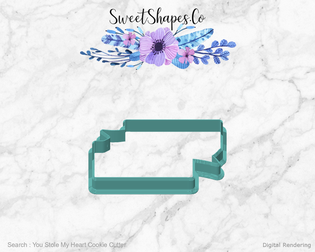 You Stole My Heart Cookie Cutter — front view