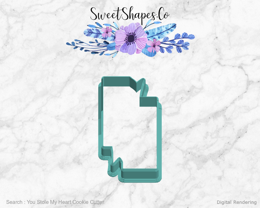 You Stole My Heart Cookie Cutter — left view