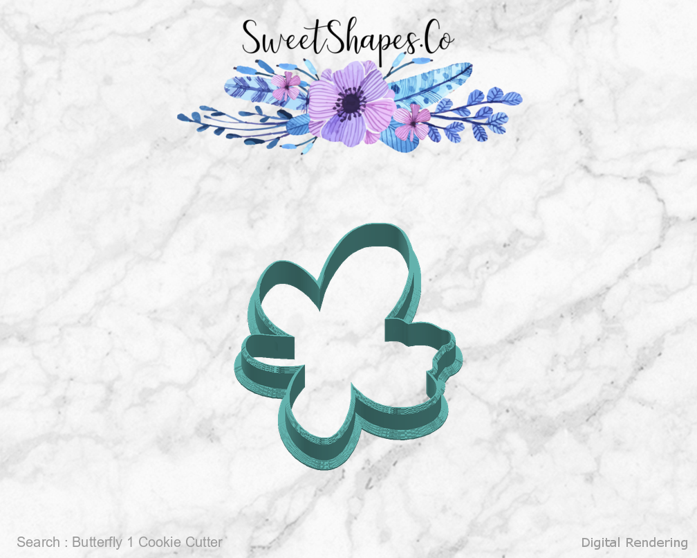 Butterfly 1 Cookie Cutter — right view