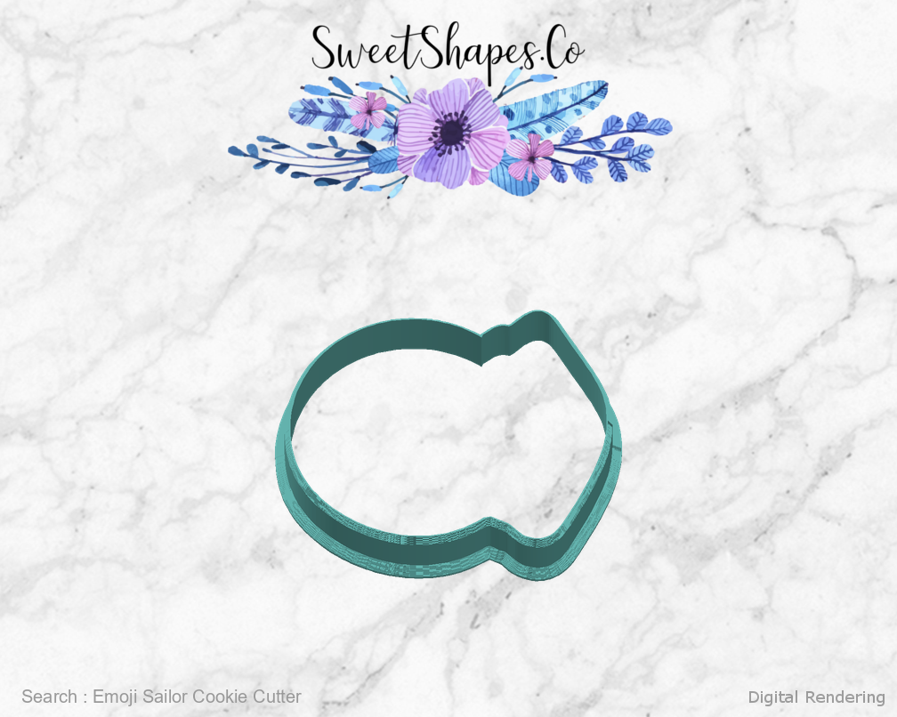Emoji Sailor Cookie Cutter — right view