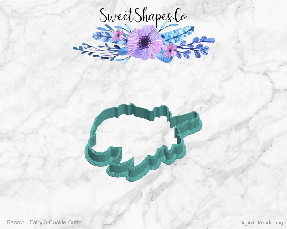 Fairy 3 Cookie Cutter — left view