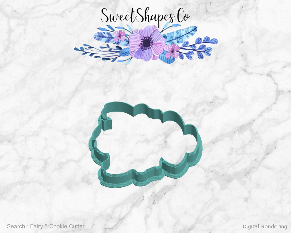 Fairy 5 Cookie Cutter — left view