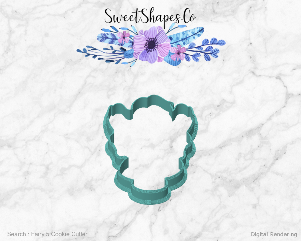 Fairy 5 Cookie Cutter — front view