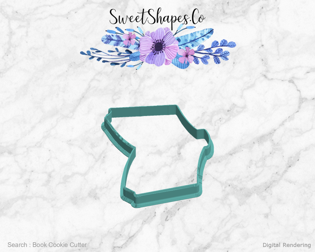 Book Cookie Cutter — left view
