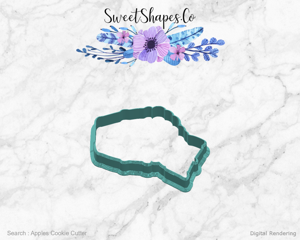 Apples Cookie Cutter — right view