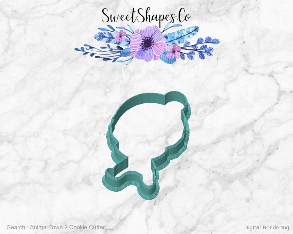 Animal Town 2 Cookie Cutter — front view