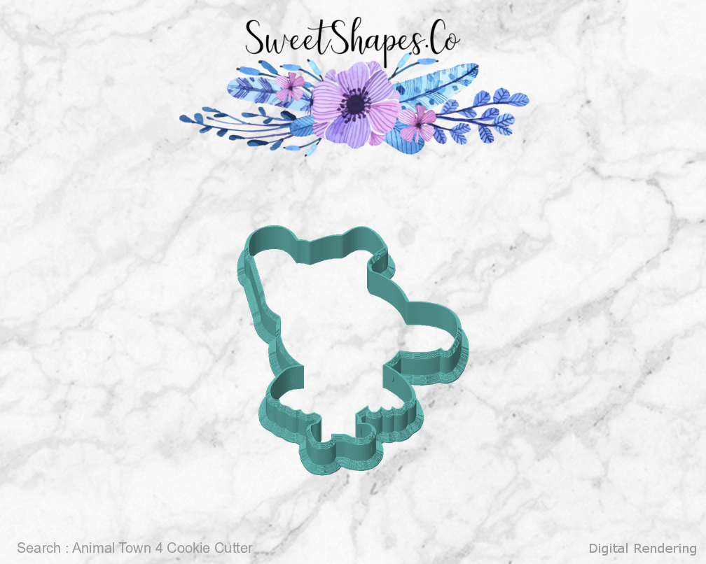 Animal Town 4 Cookie Cutter — front view