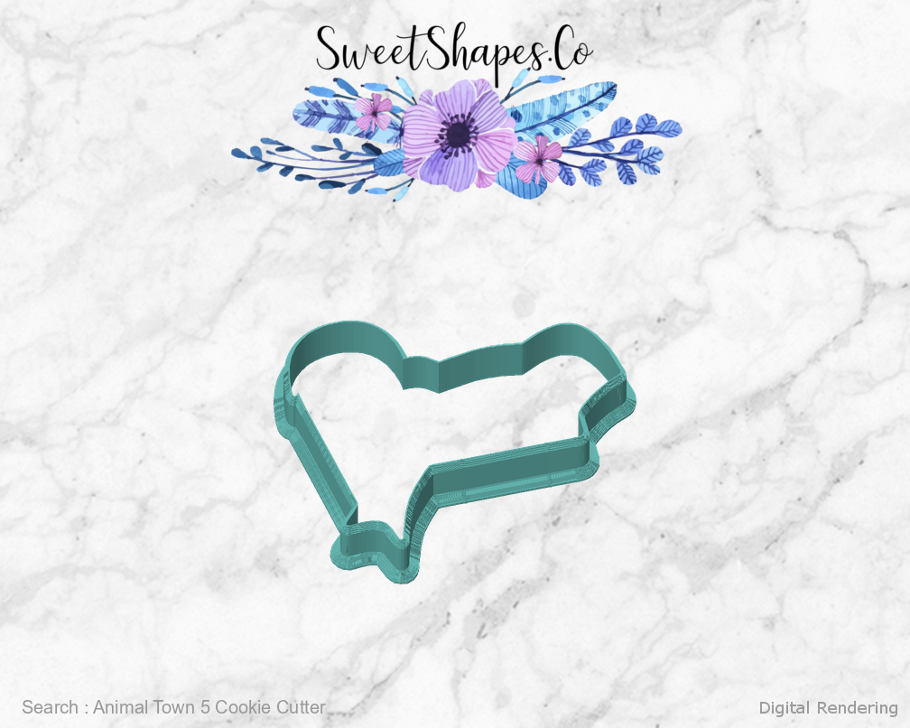 Animal Town 5 Cookie Cutter — front view