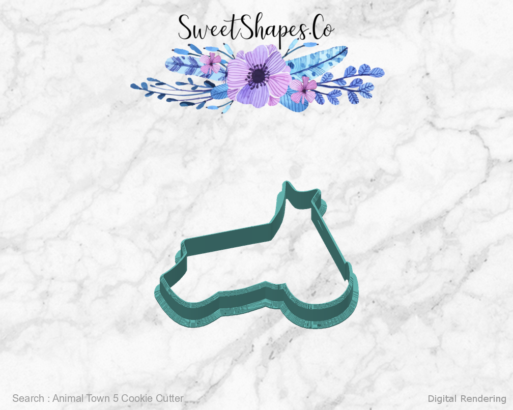 Animal Town 5 Cookie Cutter — back view