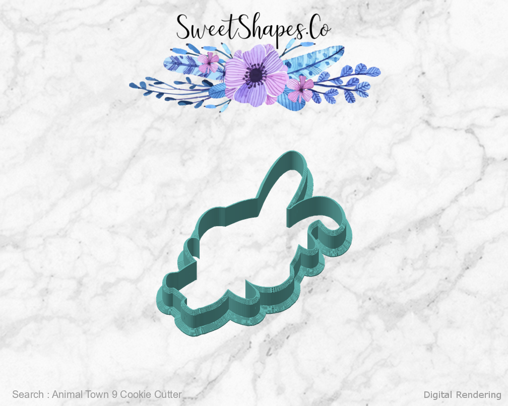 Animal Town 9 Cookie Cutter — angled front view