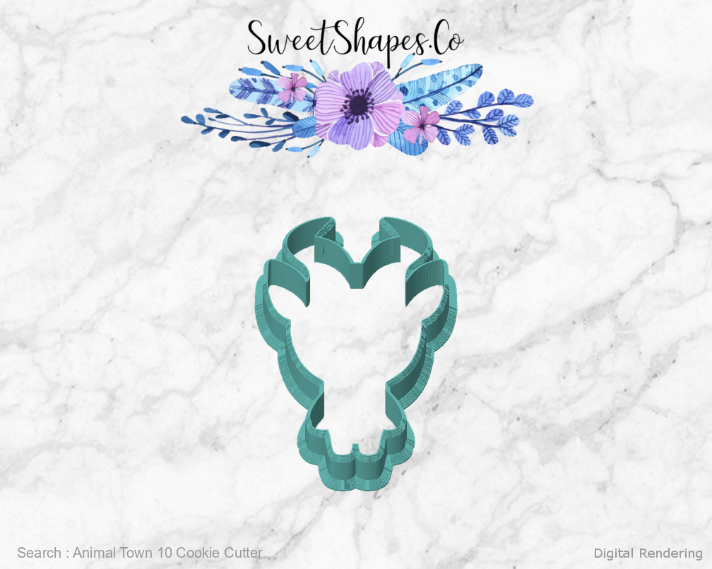 Animal Town 10 Cookie Cutter — front view