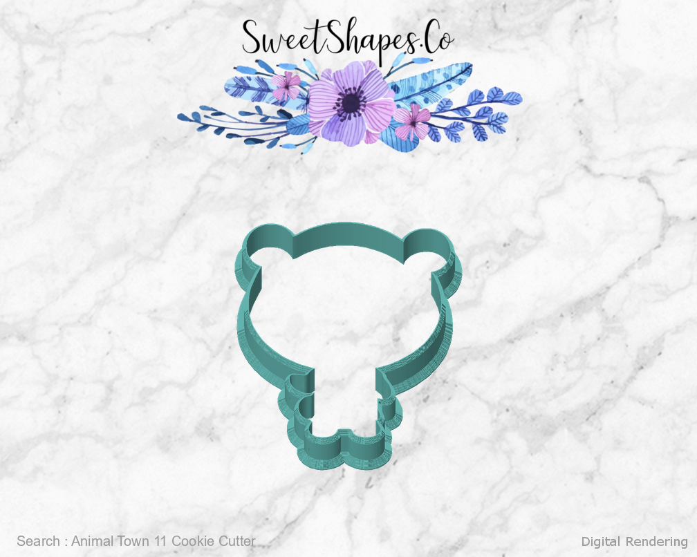 Animal Town 11 Cookie Cutter — front view