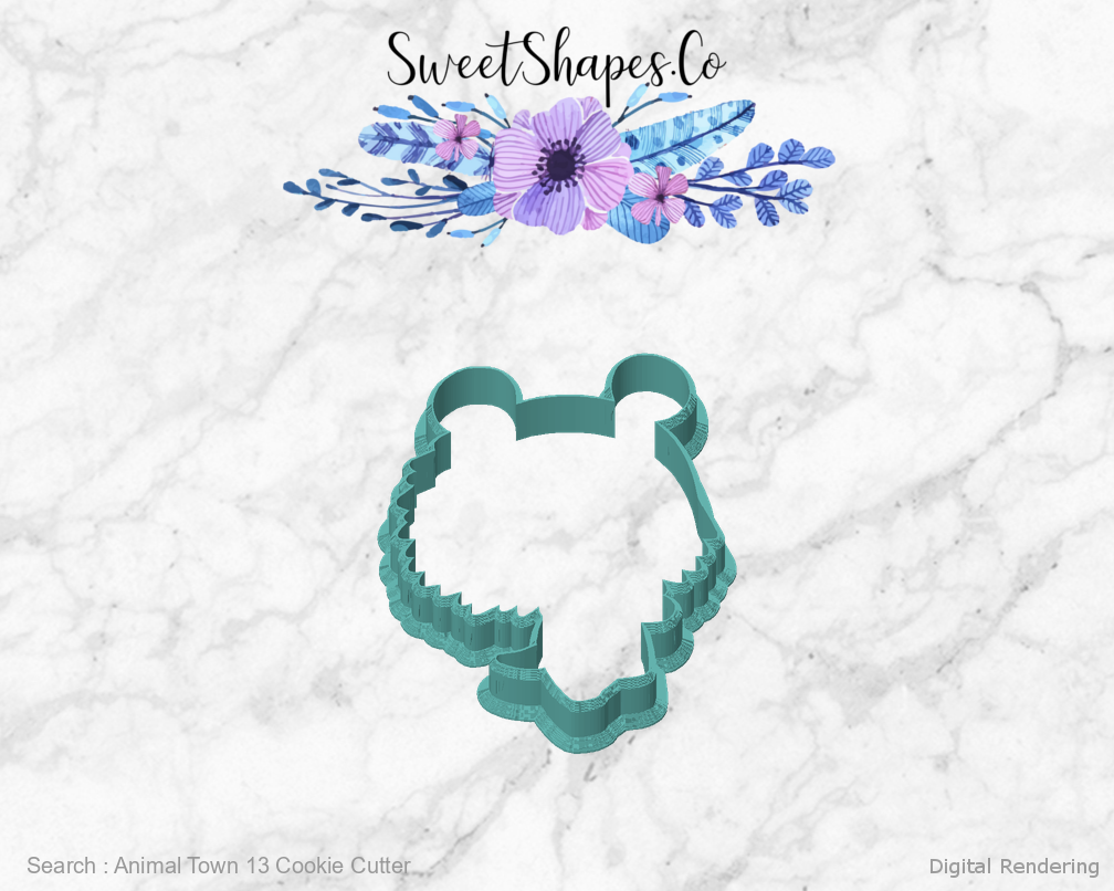 Animal Town 13 Cookie Cutter — front view