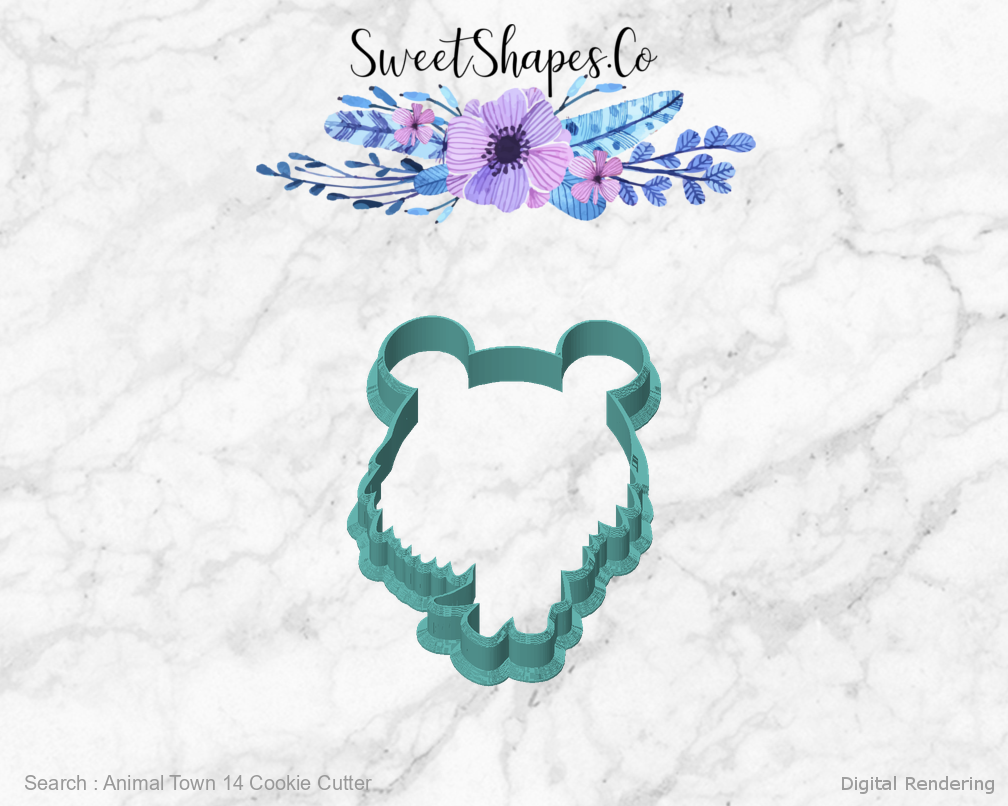 Animal Town 14 Cookie Cutter — front view